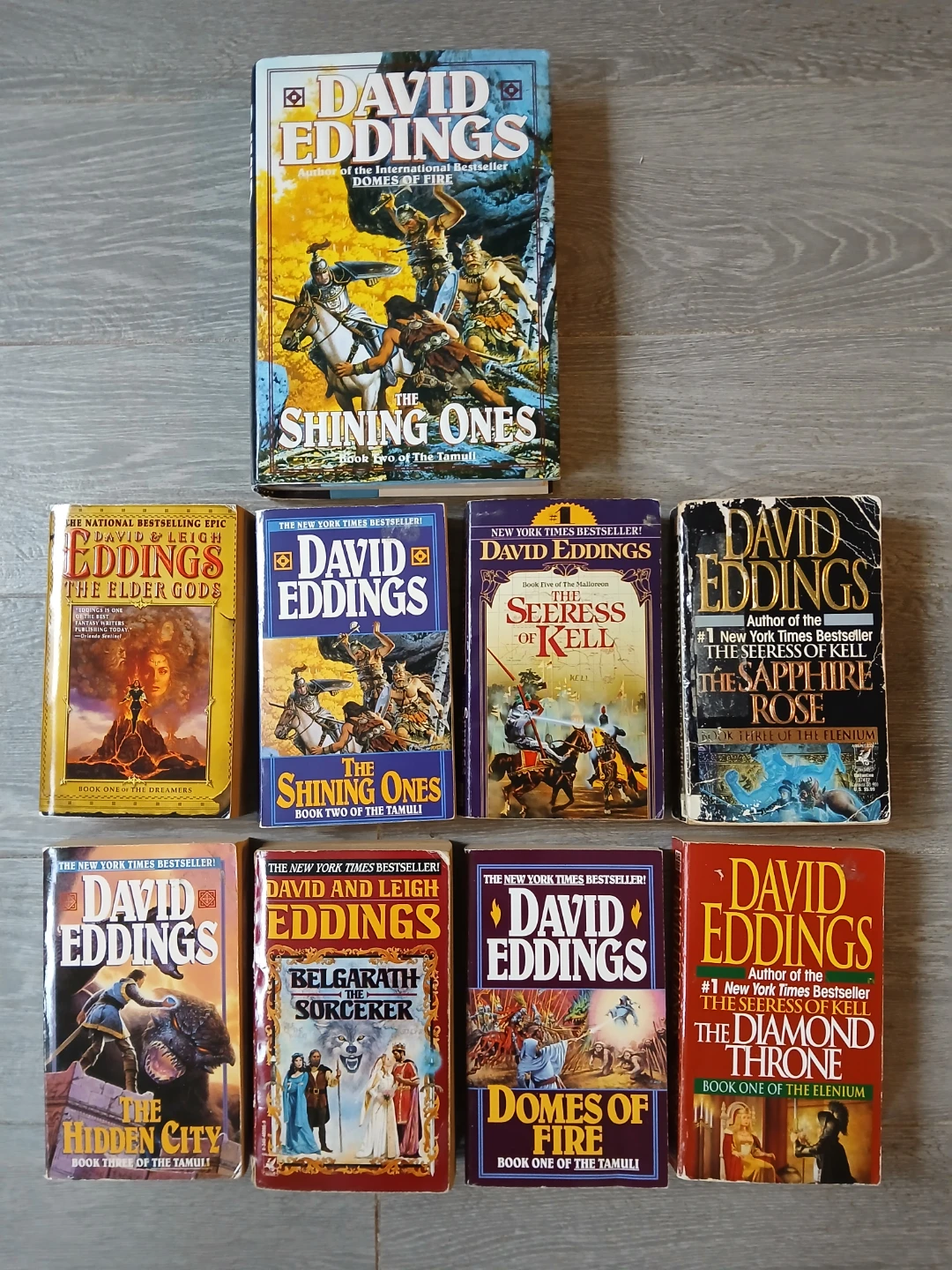 David Eddings Fantasy Books. See description.