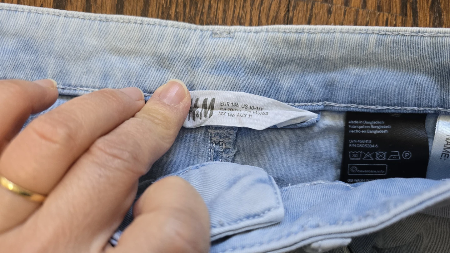 5 pairs of girls' denim shorts 10-12Y - photo 5