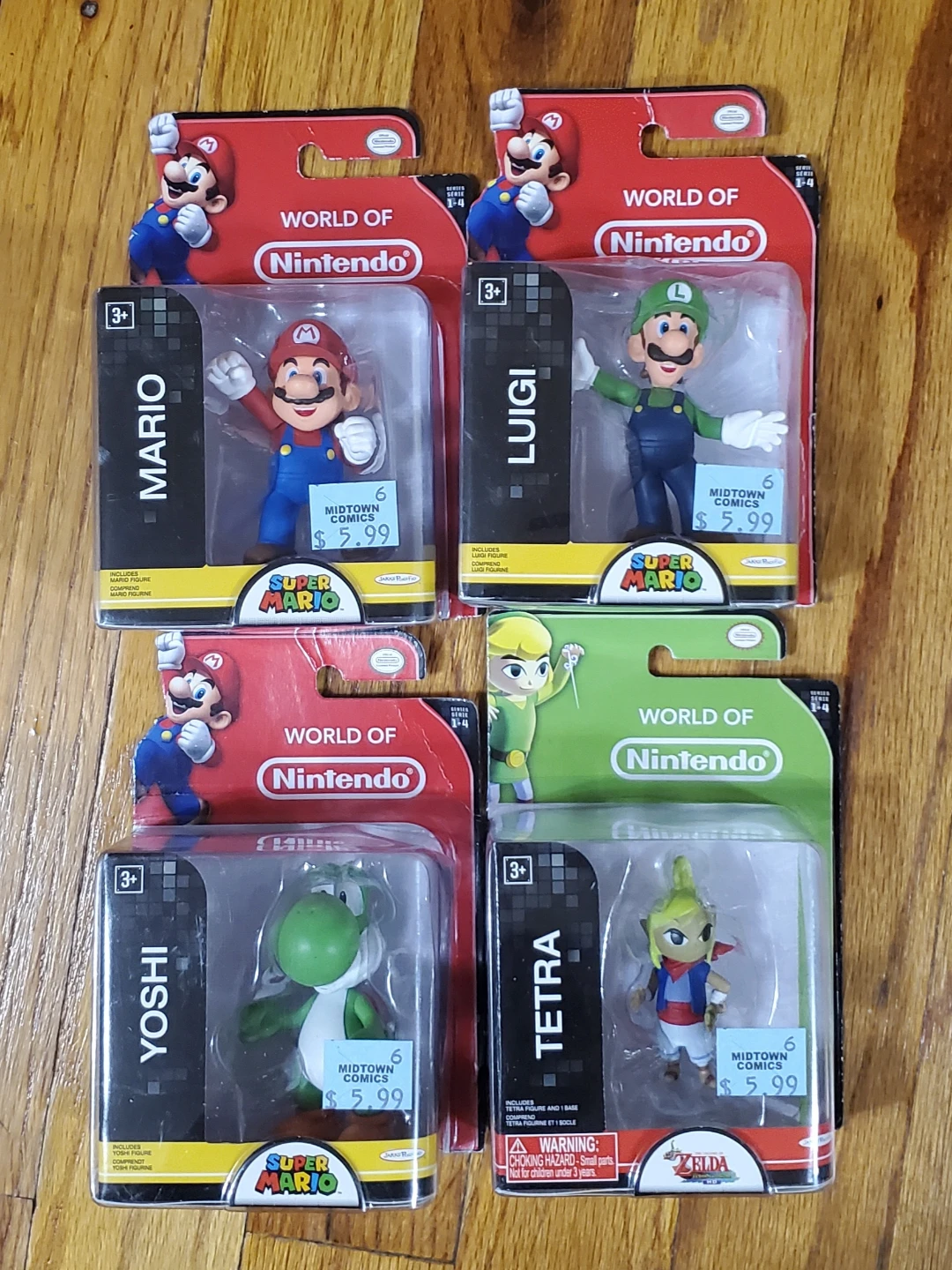 World of Nintendo Action Figures - Mario, Luigi, Yoshi, Tetra - photo 2