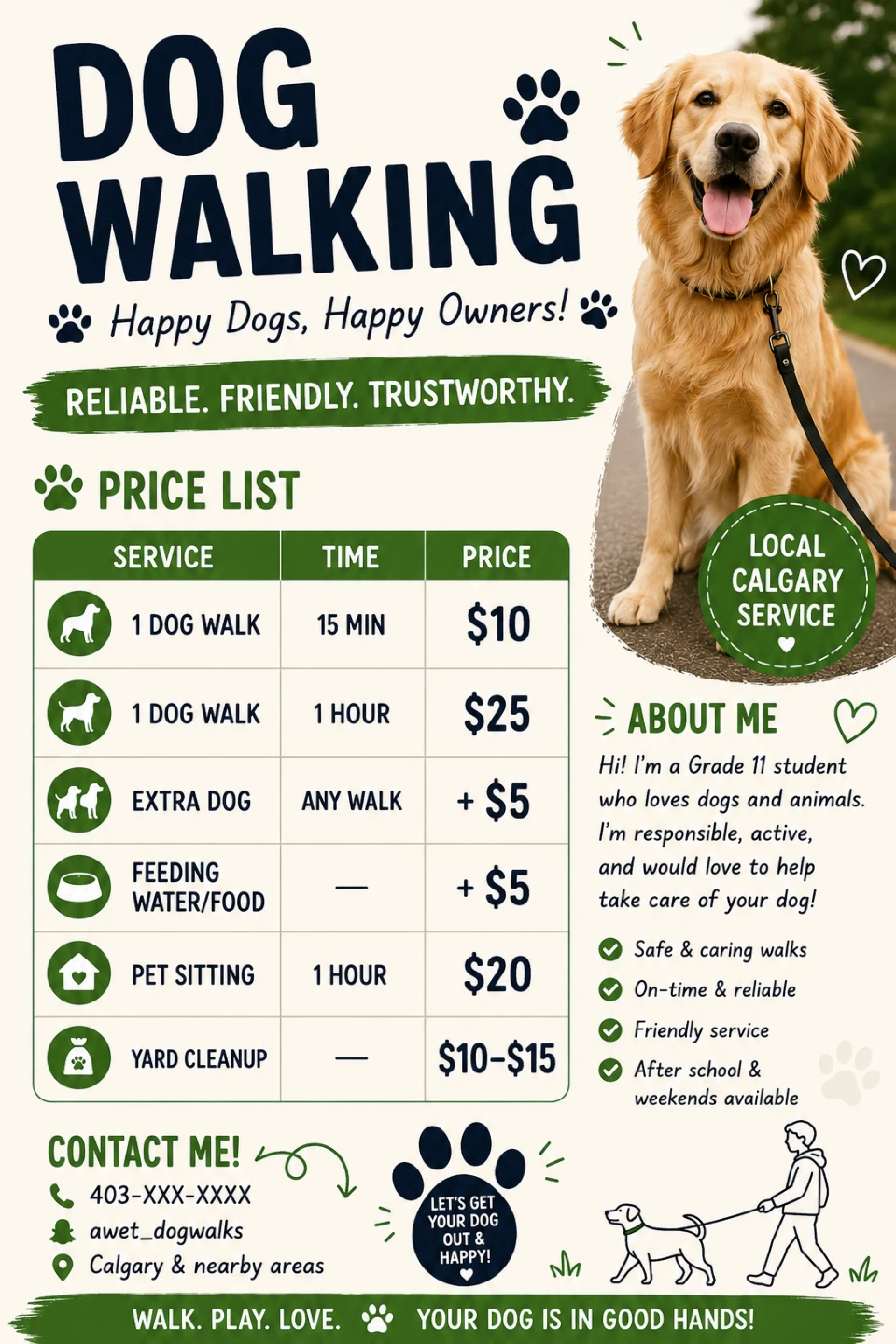Dog Walking Services in Calgary