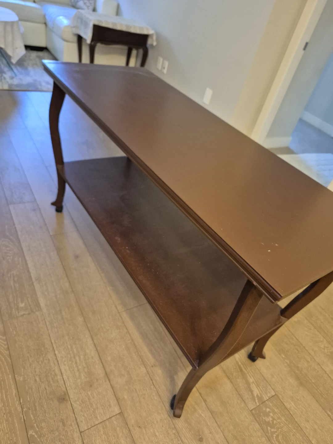 Wooden Console Table with Shelf