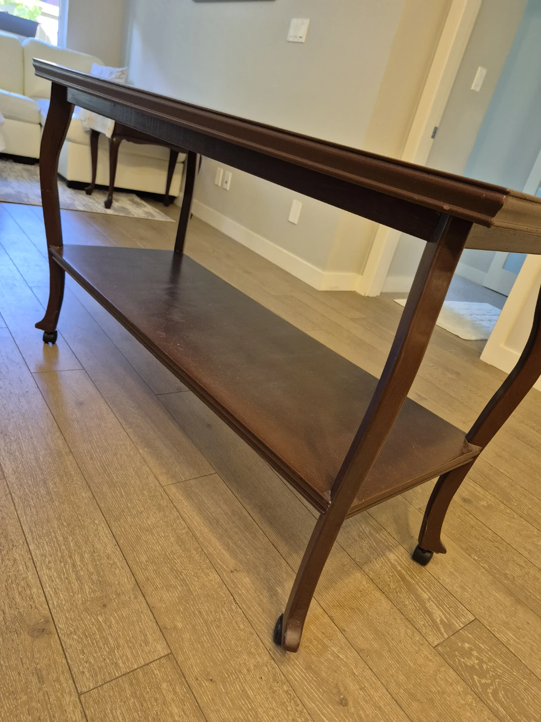 Wooden Console Table with Shelf - photo 2