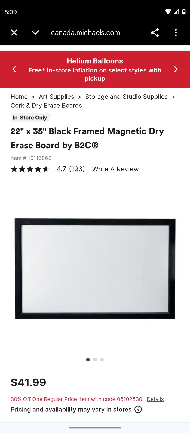 Cork board and/ or magnetic dry erase board - photo 3