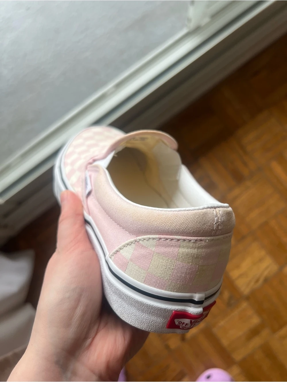 Vans Classic Slip-On Pink Checkerboard Sneakers - photo 4