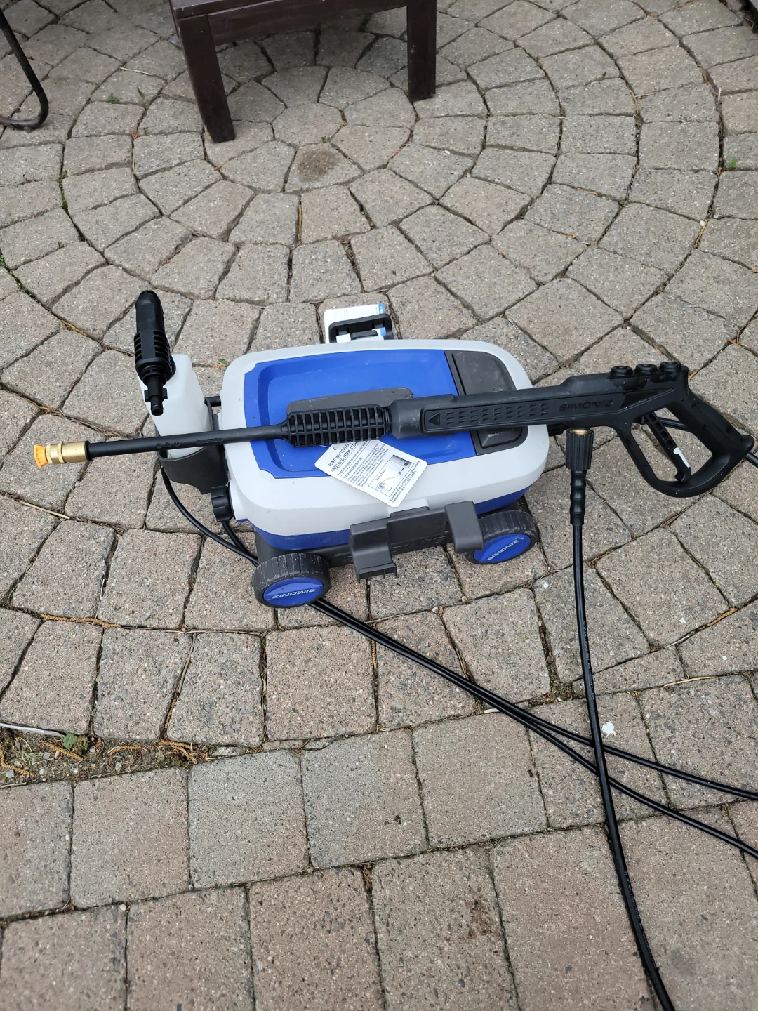 SIMONIZ VE24 Pressure Washer 1600psi electric