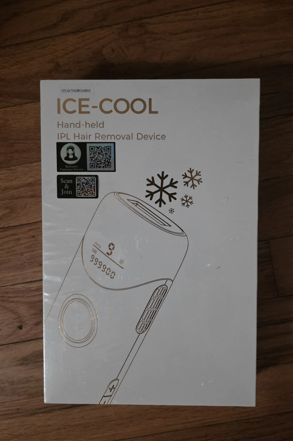 ICE-COOL Hand-held IPL Hair Removal Device