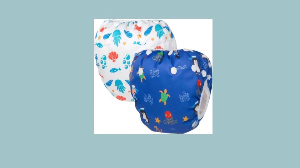 NEW Reusable Baby Swim Diaper Bottoms Snaps 0-24 mo Adjustable