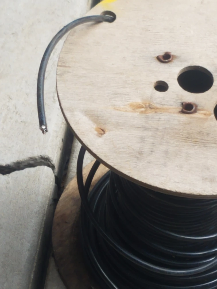 Large Spool of Black Electrical Wire - photo 2