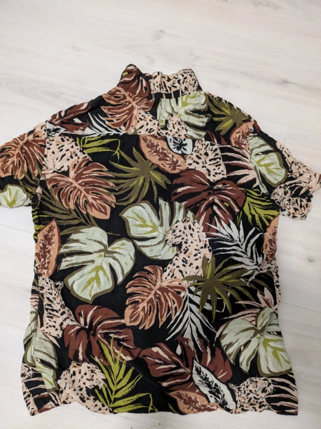 Men's Tropical hawian style print Button-Up Shirt - photo 4