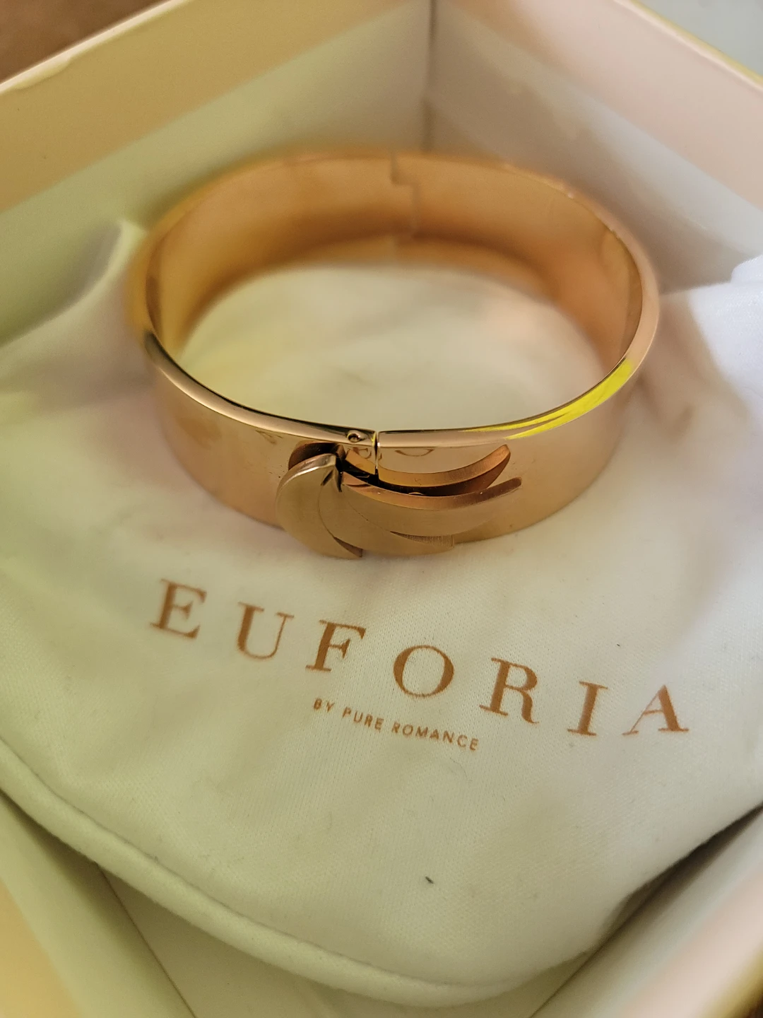 Euforia Polished Ascent Bangle S/M Rose Gold - photo 3