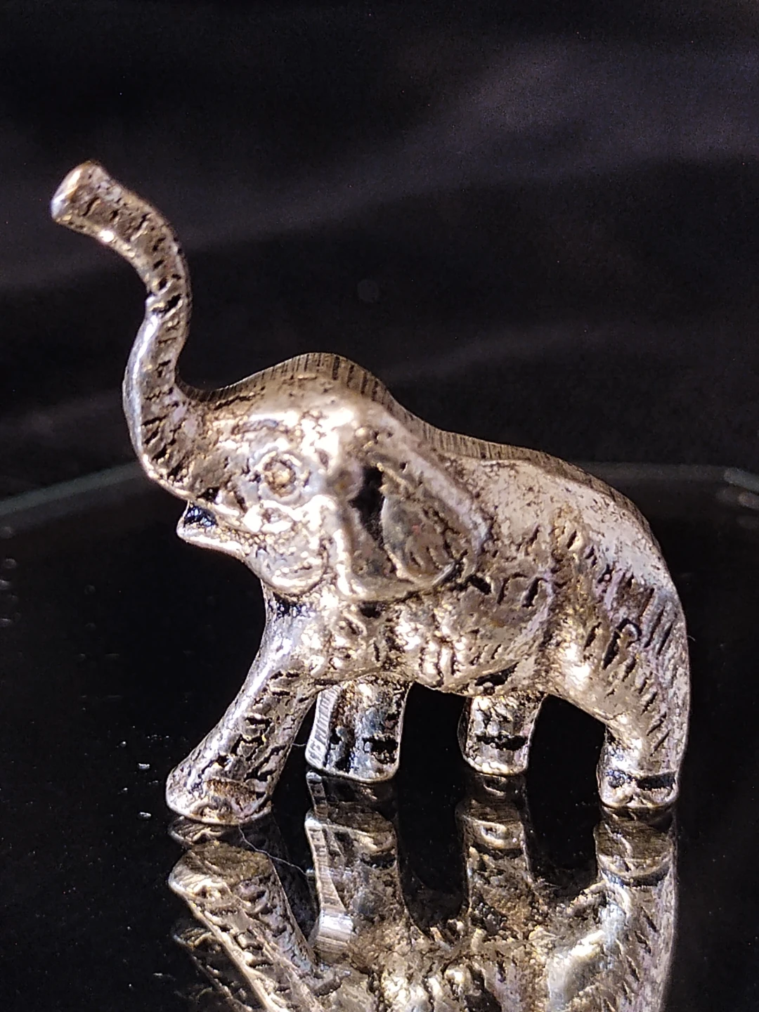 Pewter Elephant Figurine