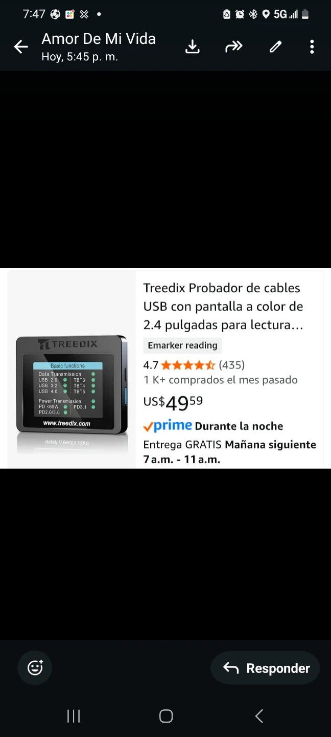 Treedix USB Cable Tester with Color Screen