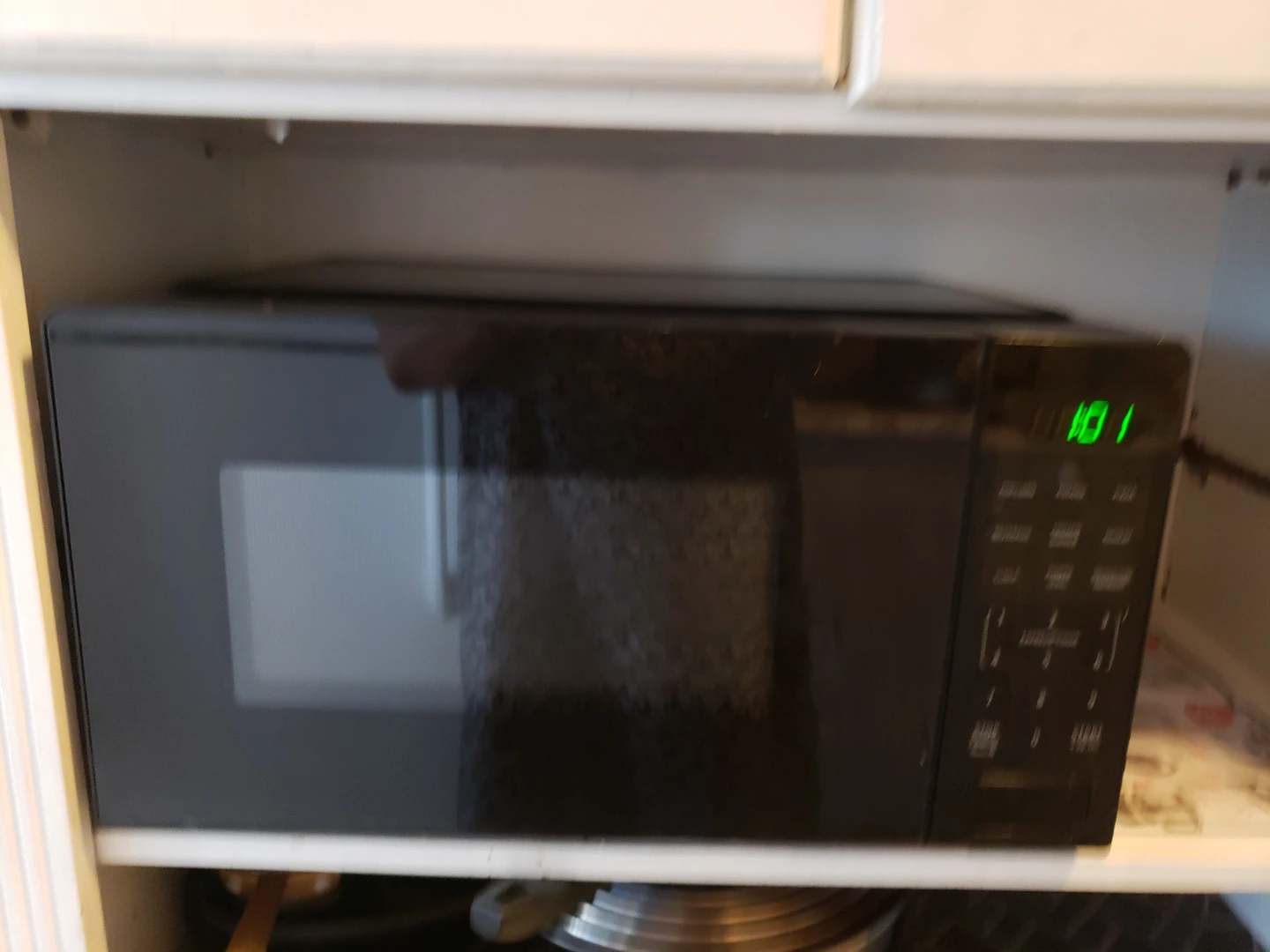Black Microwave Oven