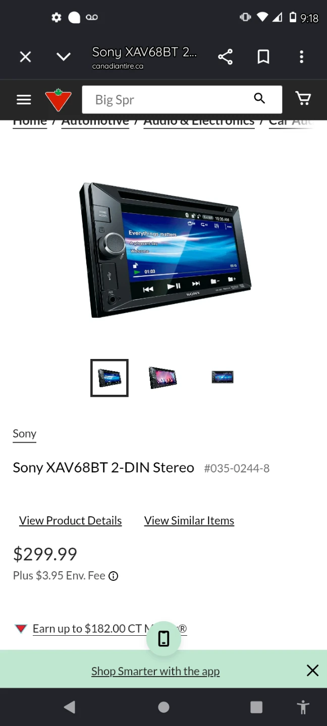Sony XAV68BT 2-DIN Stereo
