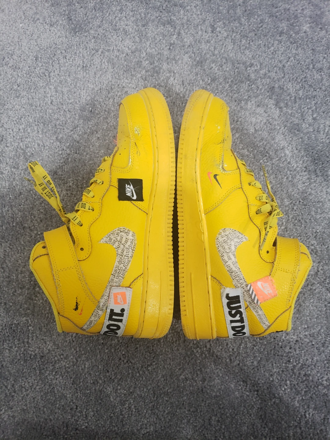 Nike Air Force 1 Mid 'Just Do It' Yellow - photo 5