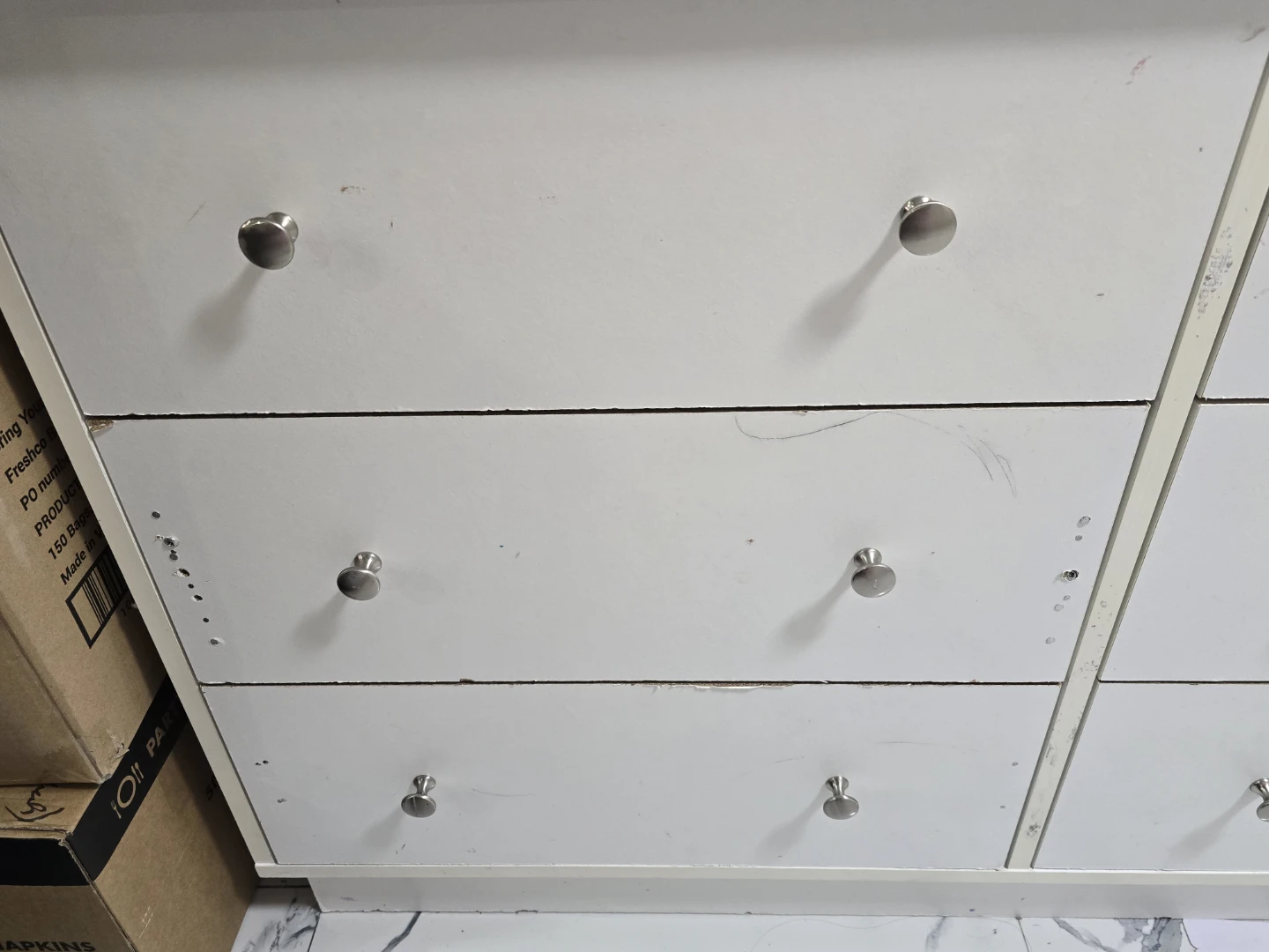 White Dresser with 6 Drawers - photo 3