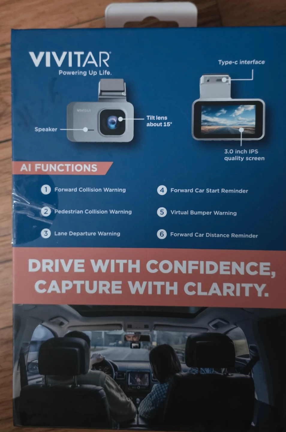 Vivitar AI DriveCam 4K HD Two-way Dash Cam with WiFi - photo 3