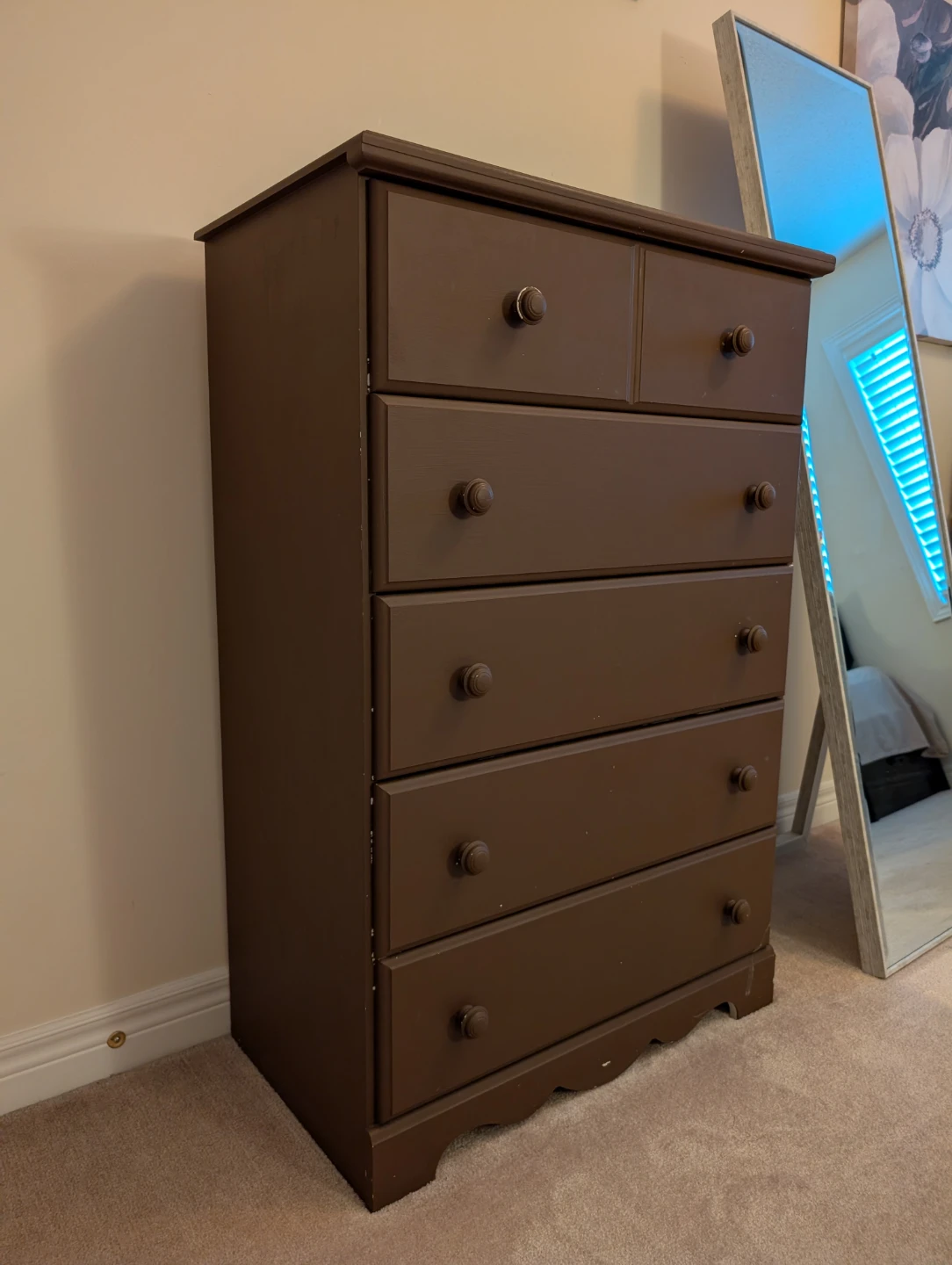 Brown 6-Drawer Dresser - photo 3