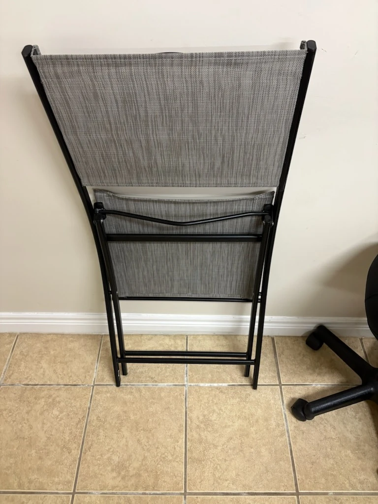 Grey Folding Chair - photo 2
