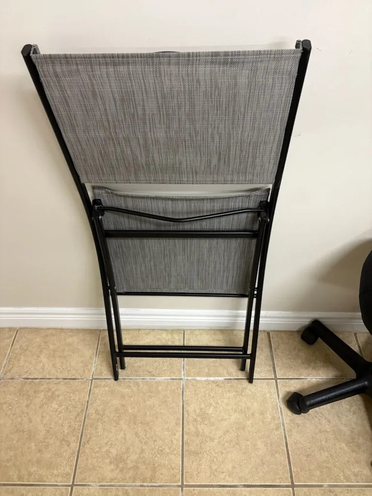 Grey Folding Chair - photo 2