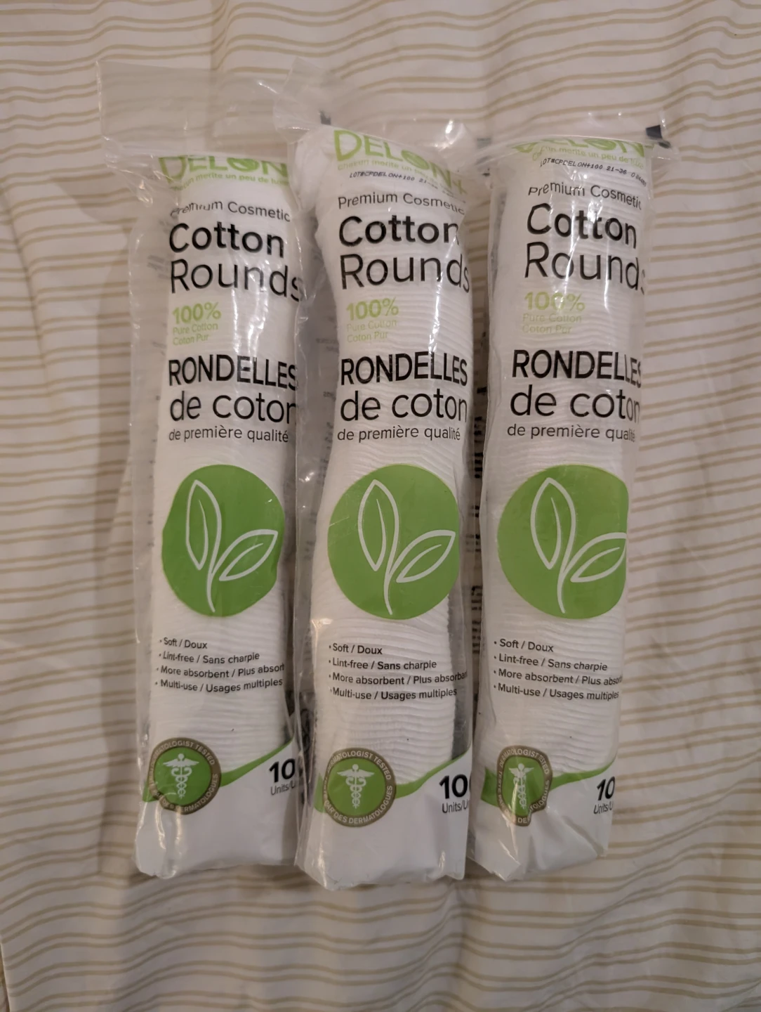 300 Cotton Rounds Cosmetic Swab Pads