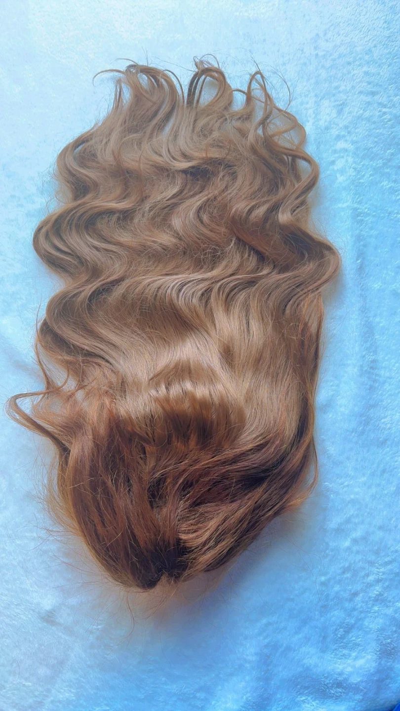 Human Hair Brown Lace Front Wig - photo 2