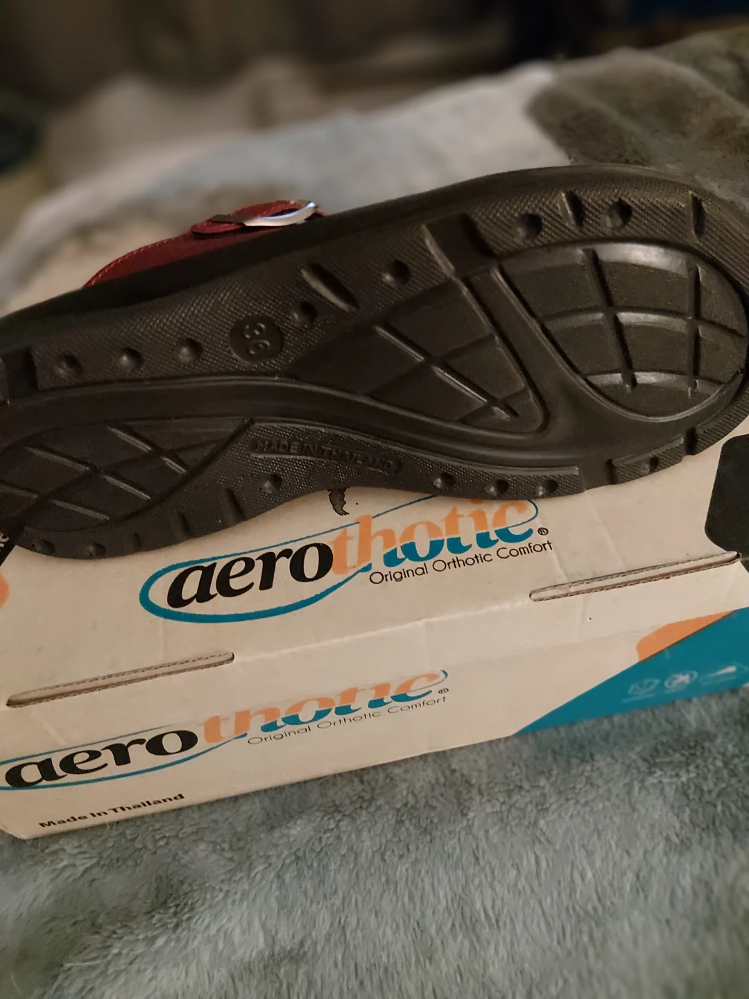 AEROTHOTIC Red Orthotic Comfort Sandals Size 36 - photo 5