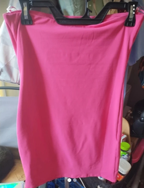 Pink Strapless Tube Top