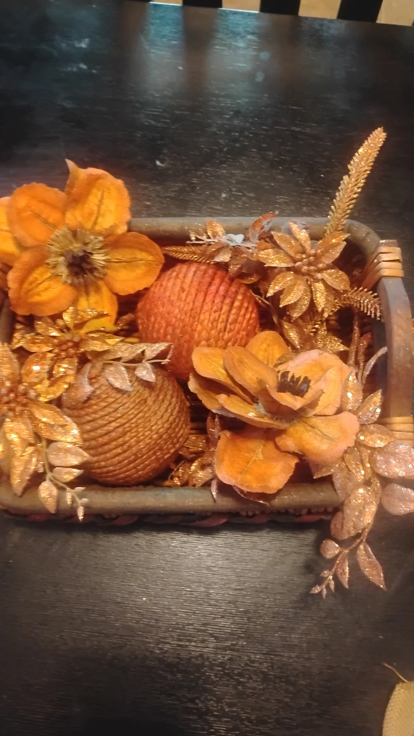 Fall Decor Set - Wreath, Votive Holders, Floral Arrangement - photo 4