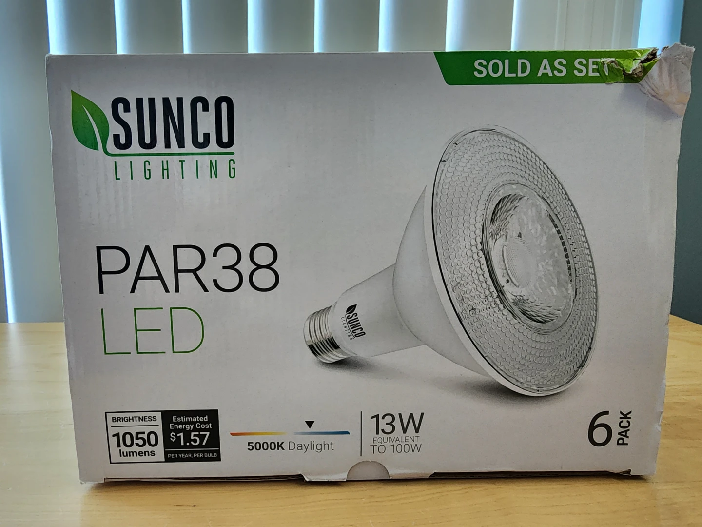 Sunco Lighting PAR38 LED Bulbs - 6 Pack