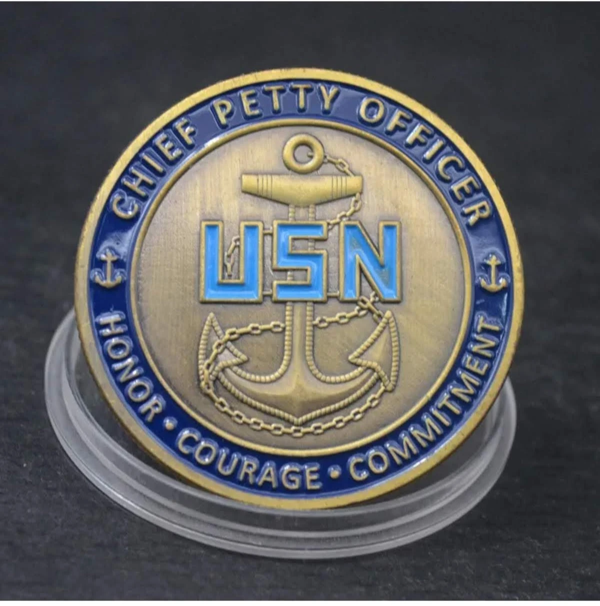 Chief Petty Officer USN Popeye Challenge Coin - photo 3