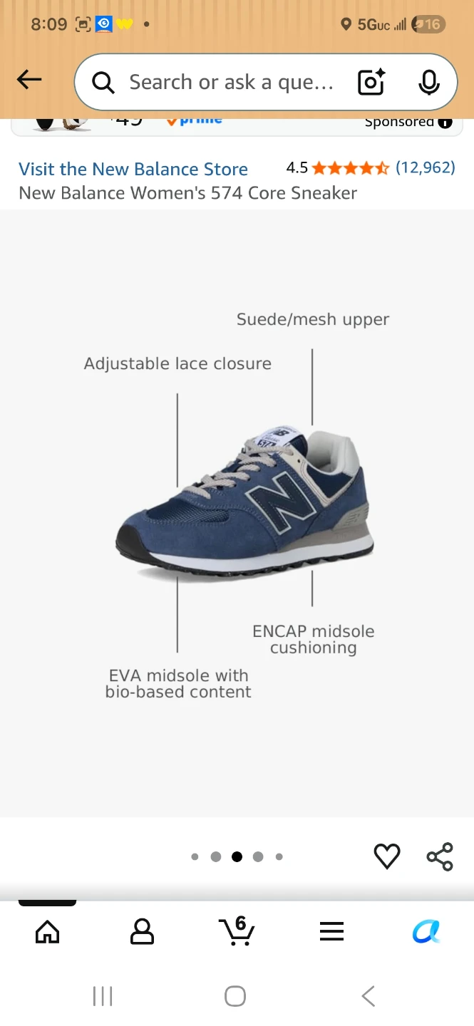 New Balance Women's 574 Core Sneaker - photo 2