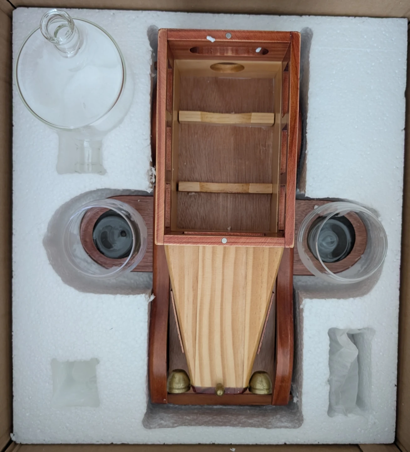 Wooden Car Decanter Set with Glasses - photo 4