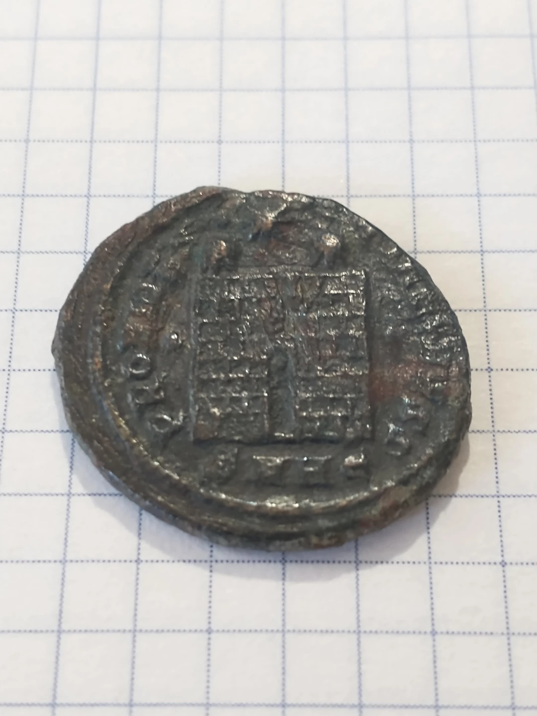 337-340 AD Constantine II ancient Roman bronze coin