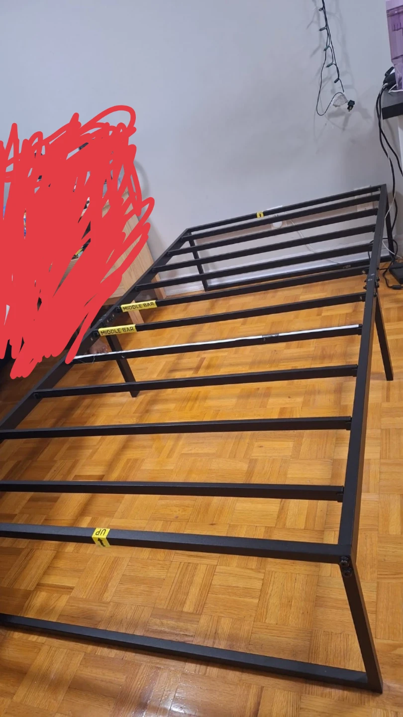 Black Metal Bed Frame - photo 4
