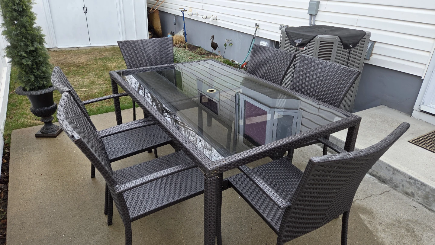 Rectangle  table with 6 chairs - photo 2