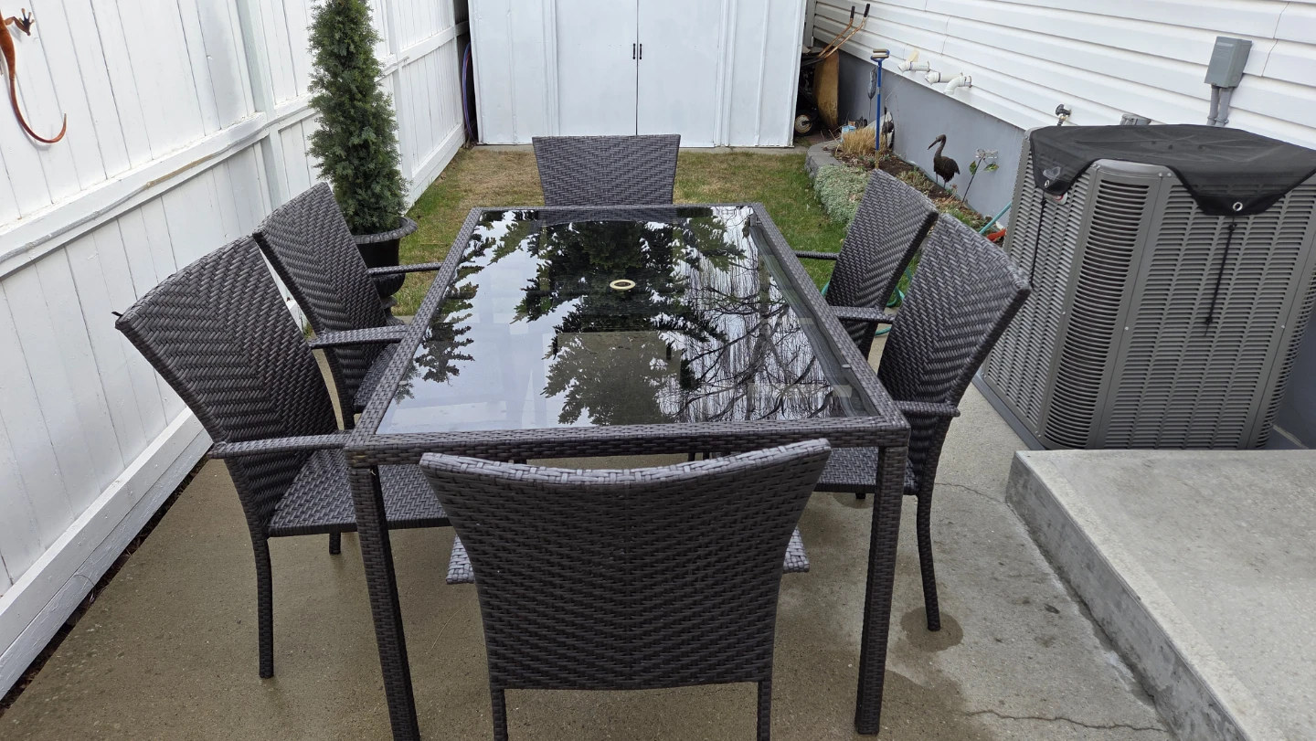 Rectangle  table with 6 chairs - photo 3