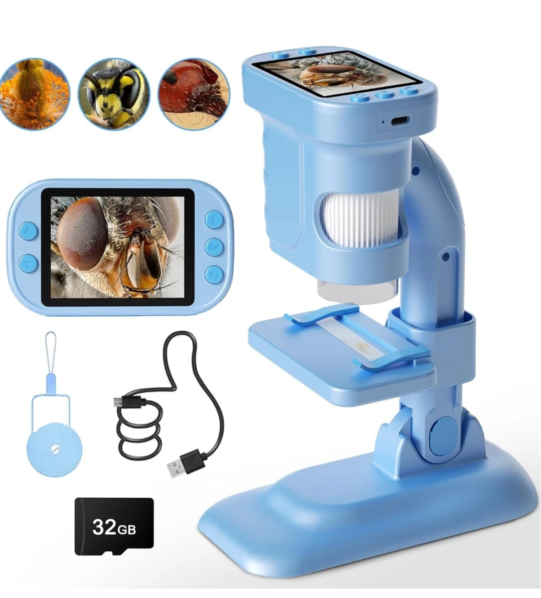 Portable Digital Microscope with 32GB SD Card - photo 2