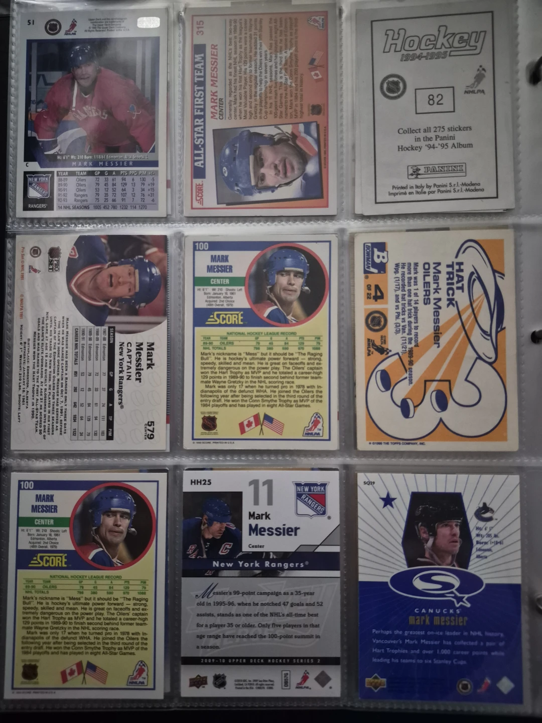 Collection of Mark Messier Hockey Cards - photo 2