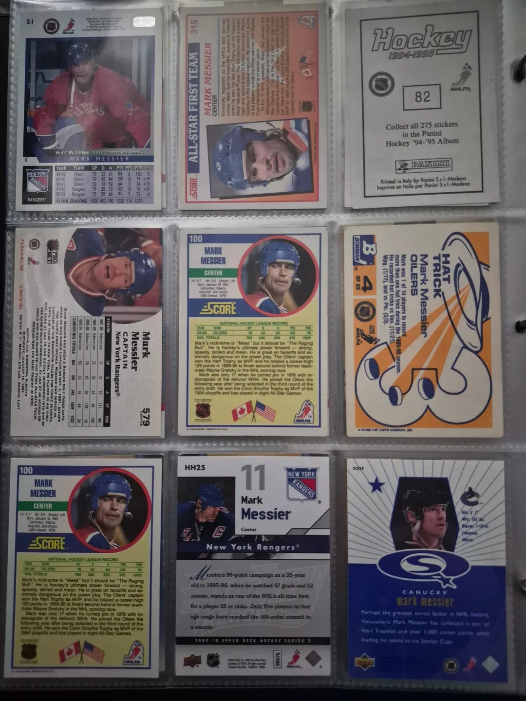 Collection of Mark Messier Hockey Cards - photo 2