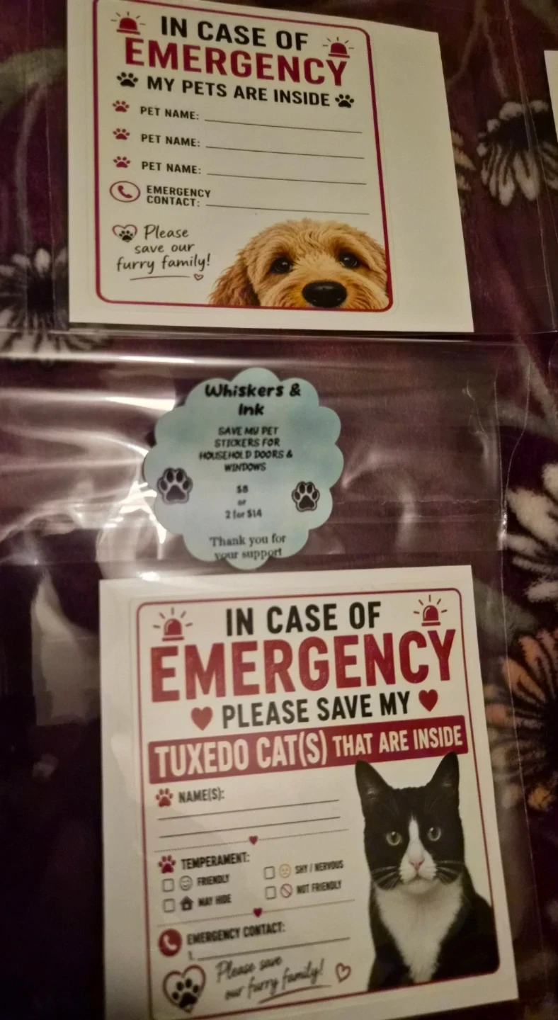 Unique/Customized- Save My Pet Stickers - photo 3