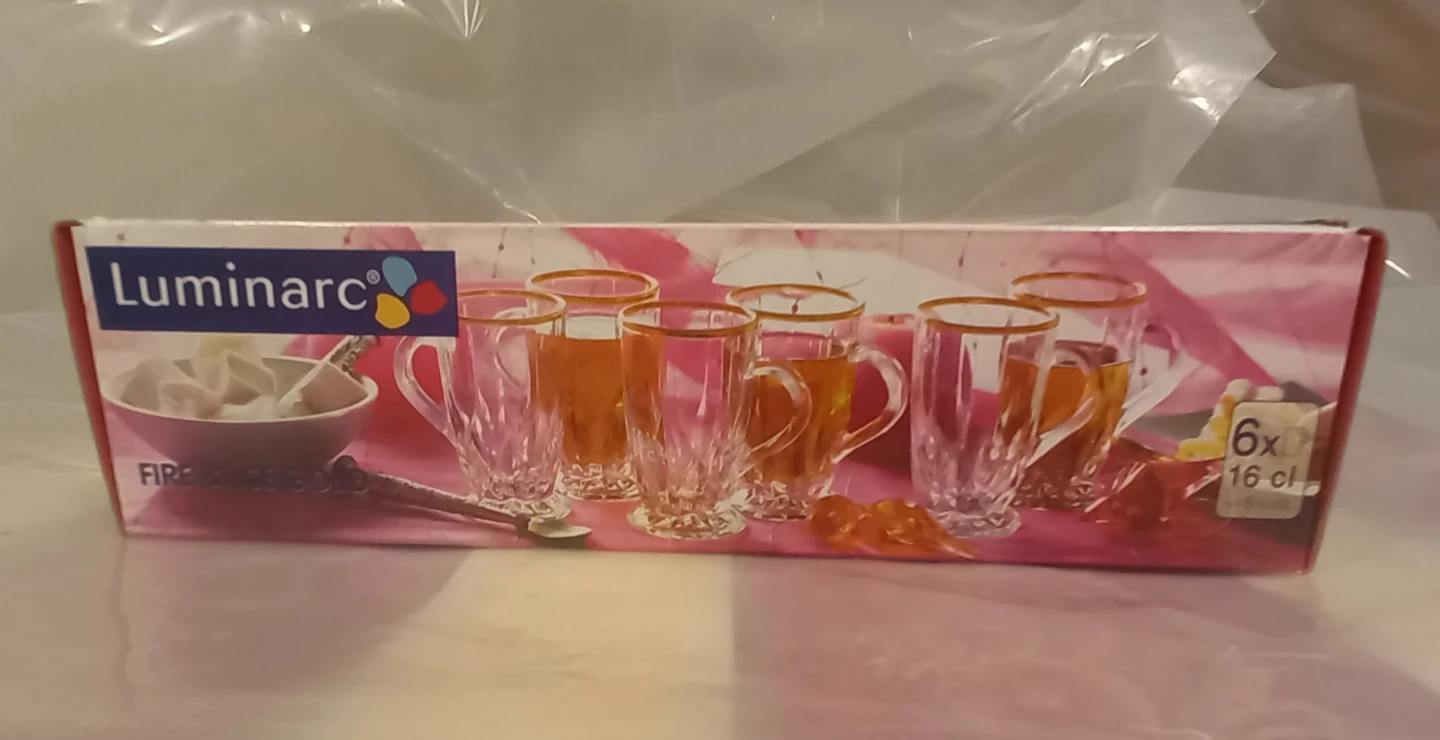 Luminarc Fire & Ice Gold tea cups (Set of 6) - photo 2