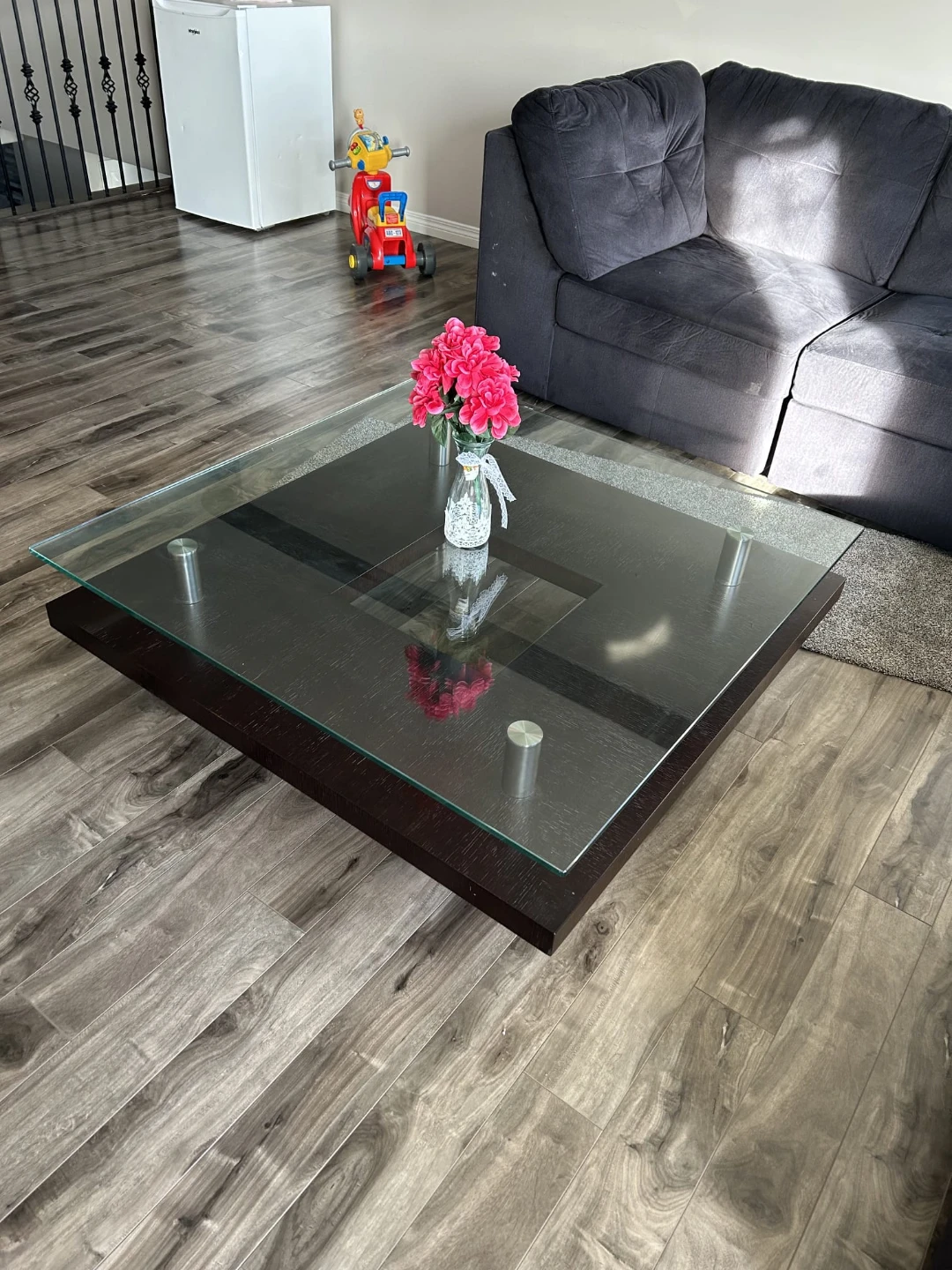 Square Glass Top Coffee Table - photo 4