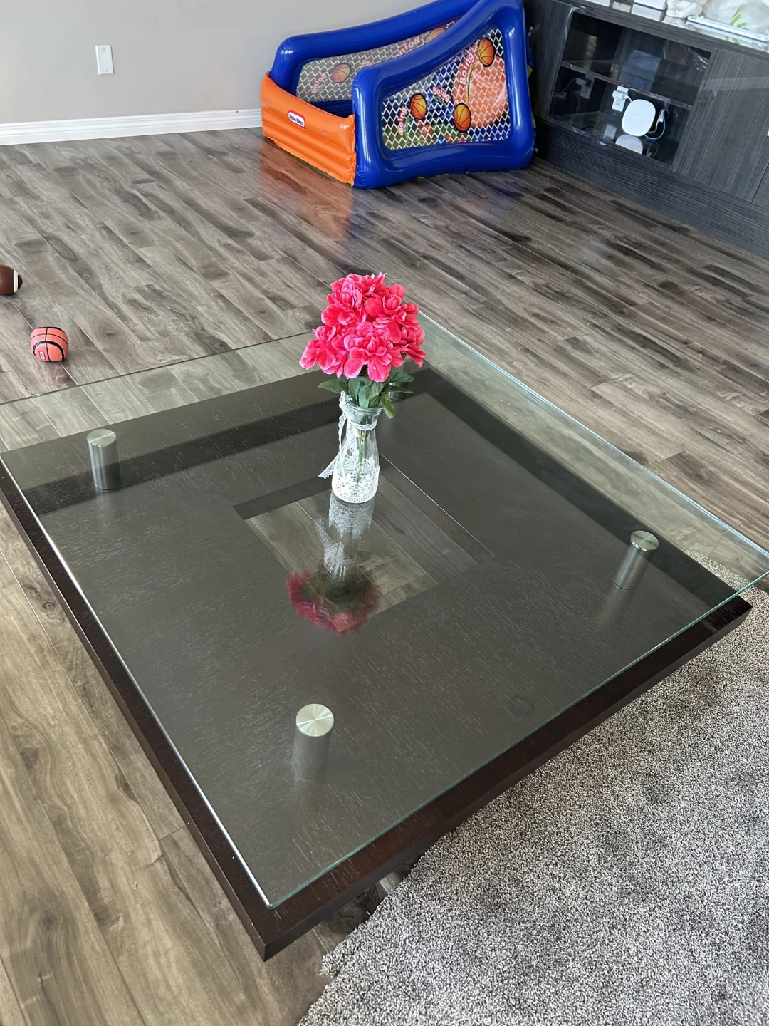 Square Glass Top Coffee Table - photo 5