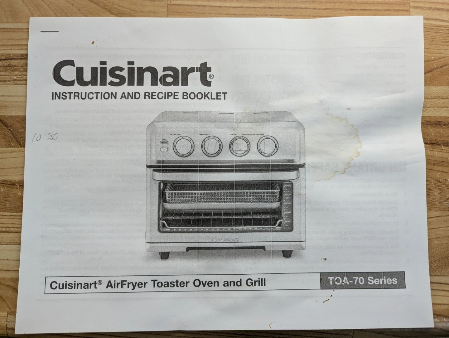 Cuisinart air fryer toaster oven and grill