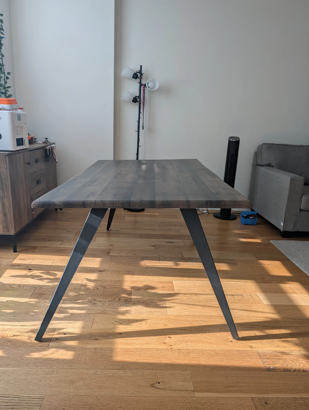Rustic Wood Dining Table with Metal Legs - photo 3