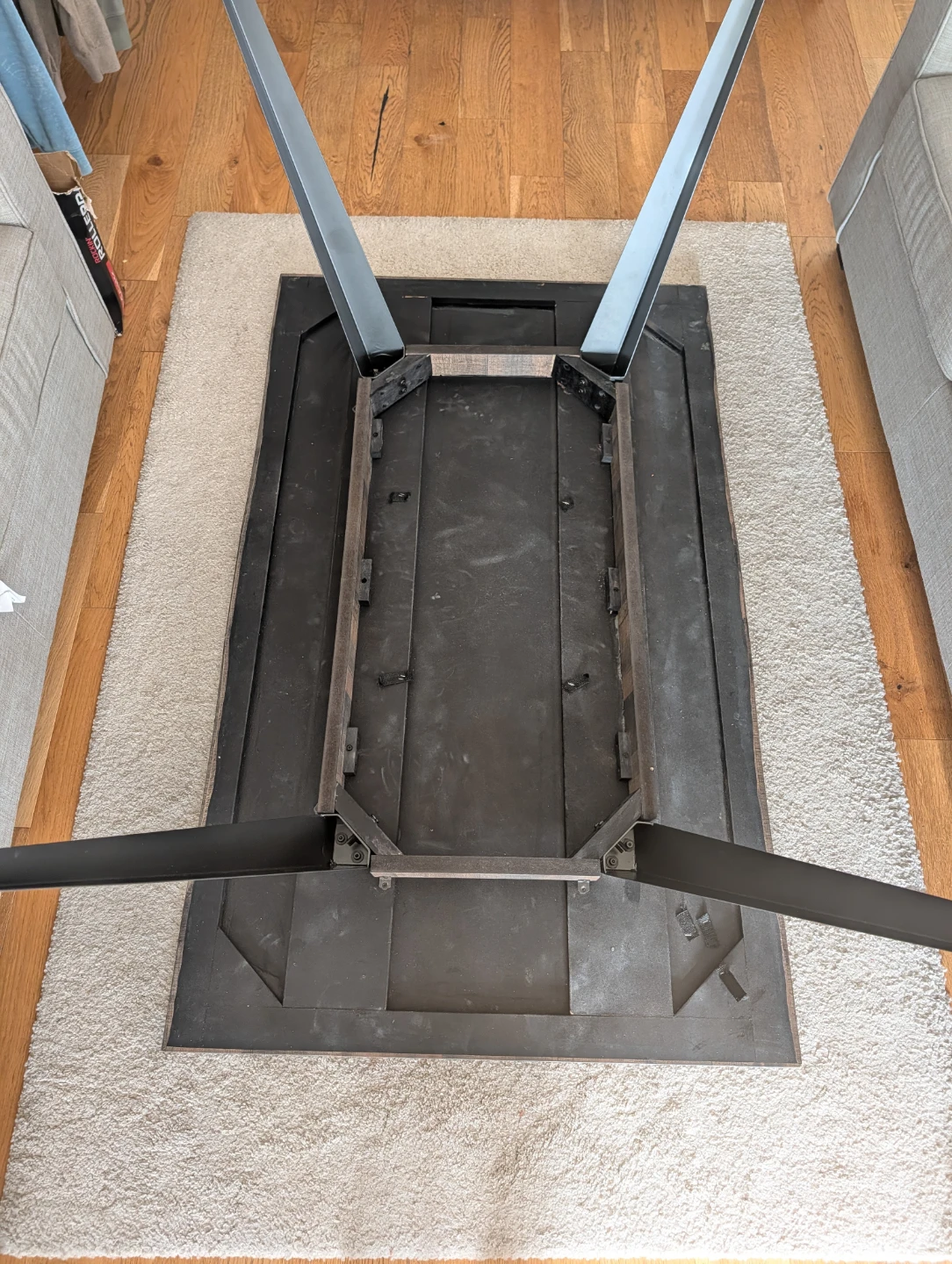 Rustic Wood Dining Table with Metal Legs - photo 4