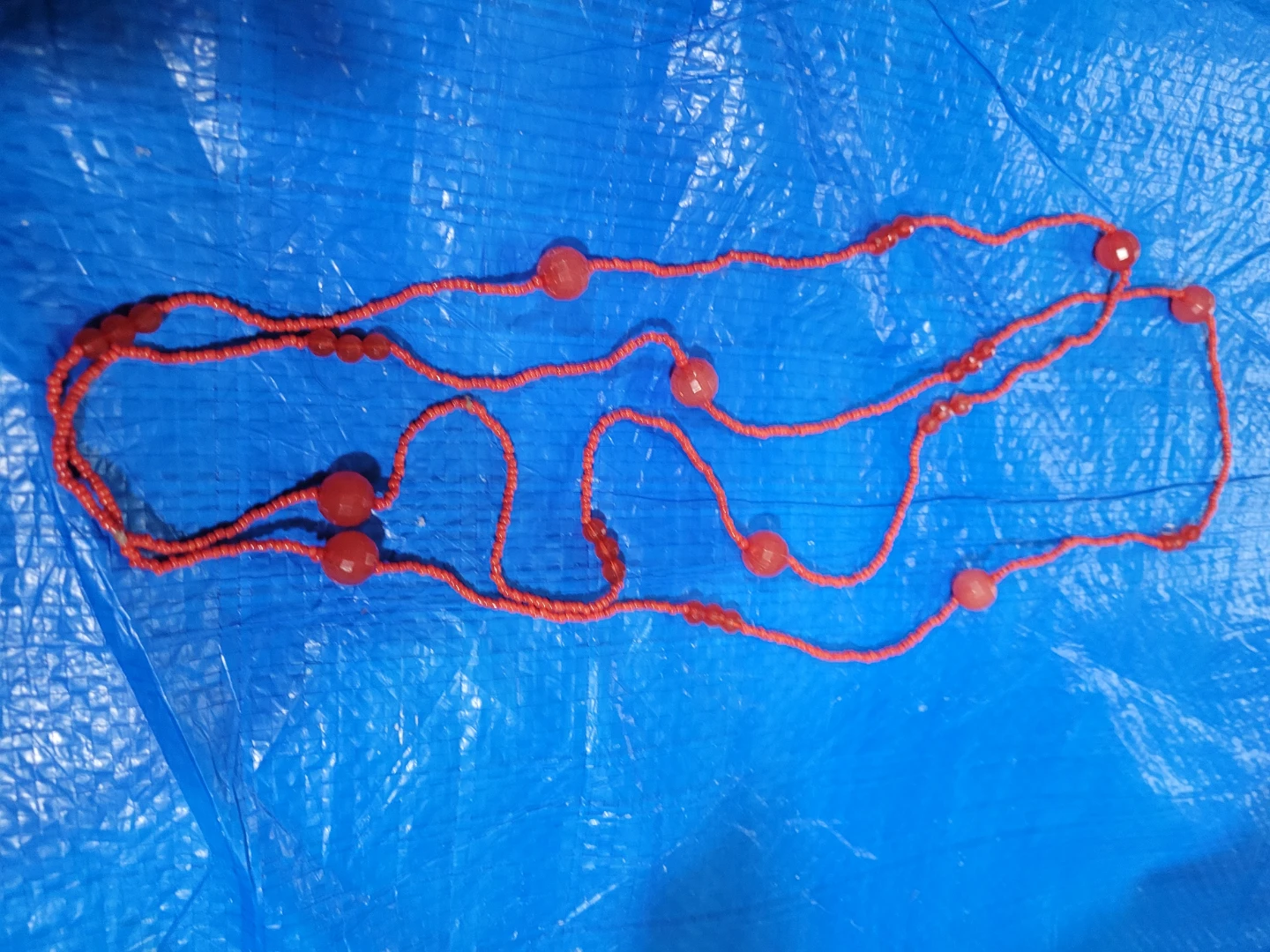 Red Beaded Necklace - photo 2