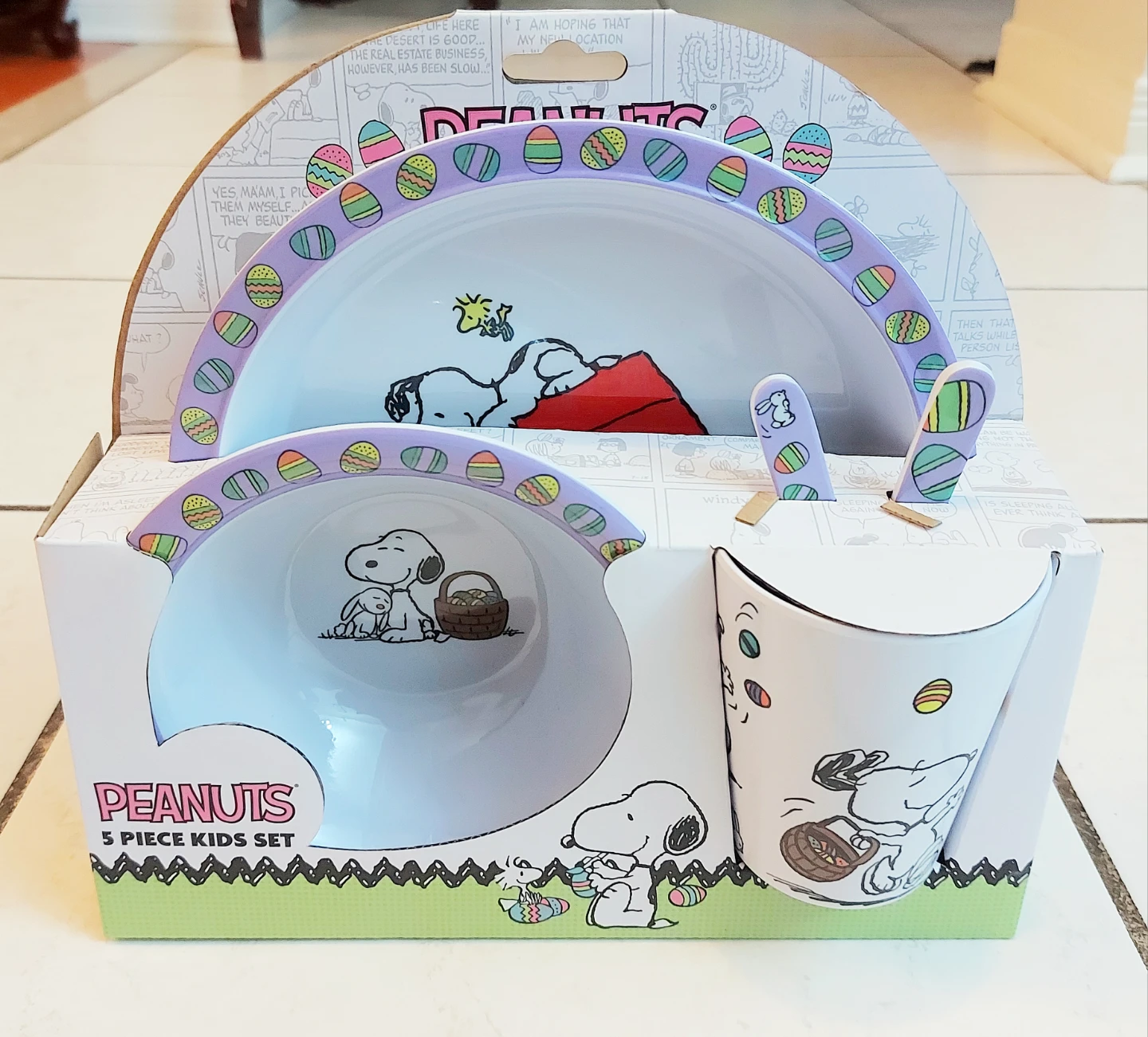 Brand New 5-Piece Peanuts Dinnerware Set - photo 2