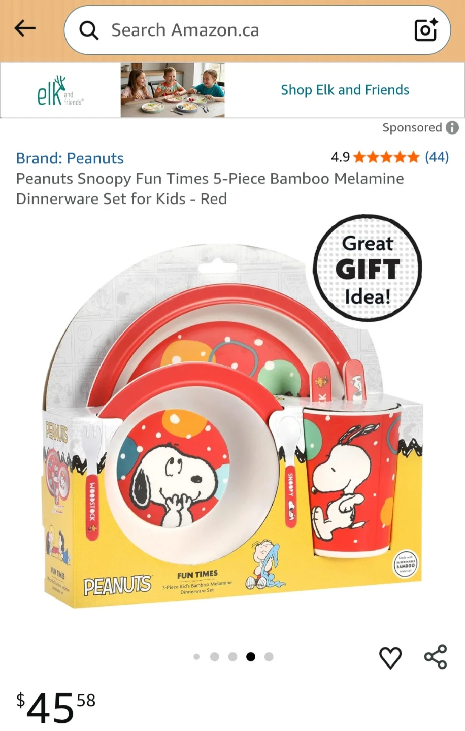 Brand New 5-Piece Peanuts Dinnerware Set - photo 5